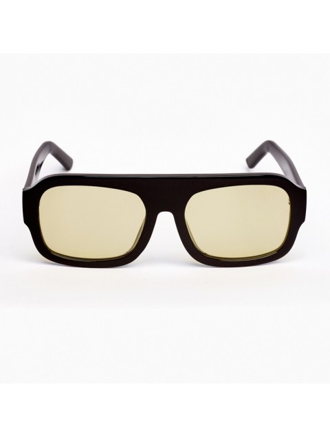 A\V SunglaSSES Mila  Black sunglasses with yellow lenses