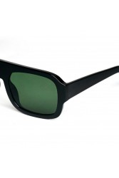 A\V SUNGLASSES Mila Black Green Μαύρα γυαλιά ηλίου με πράσινους φακούς