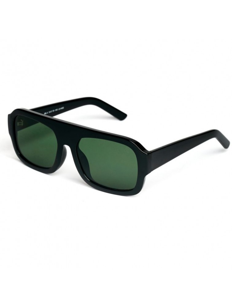 A\V SUNGLASSES Mila Black Green Μαύρα γυαλιά ηλίου με πράσινους φακούς