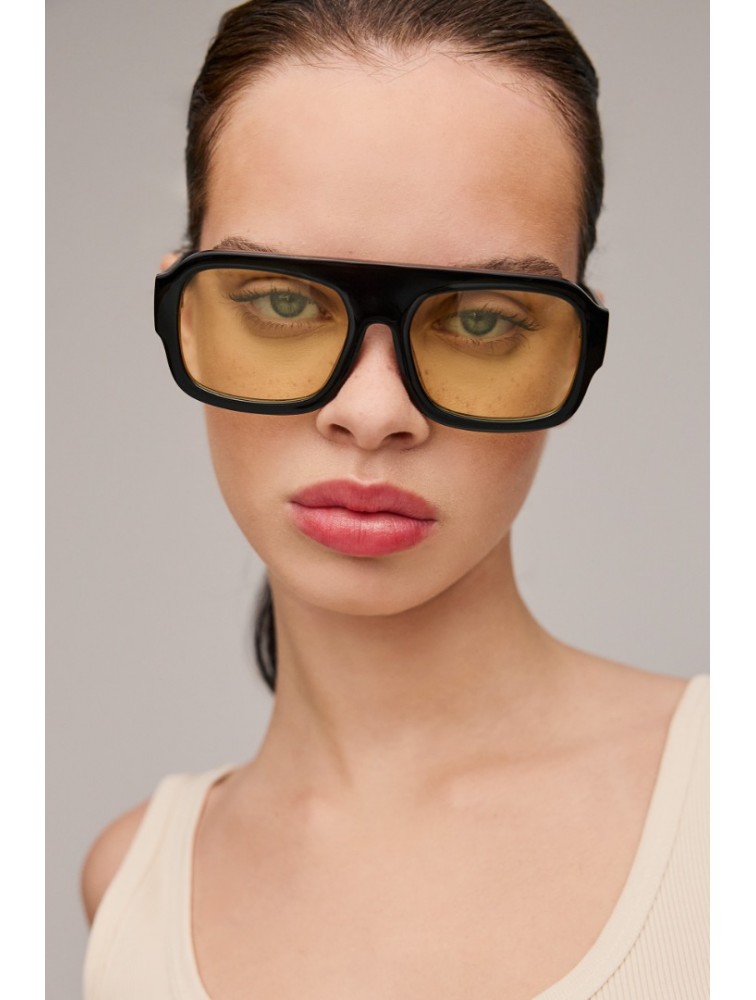 AV SUNGLASSES Mila Black Yellow Μαύρο Κίτρινο Γυαλιά Ηλίου