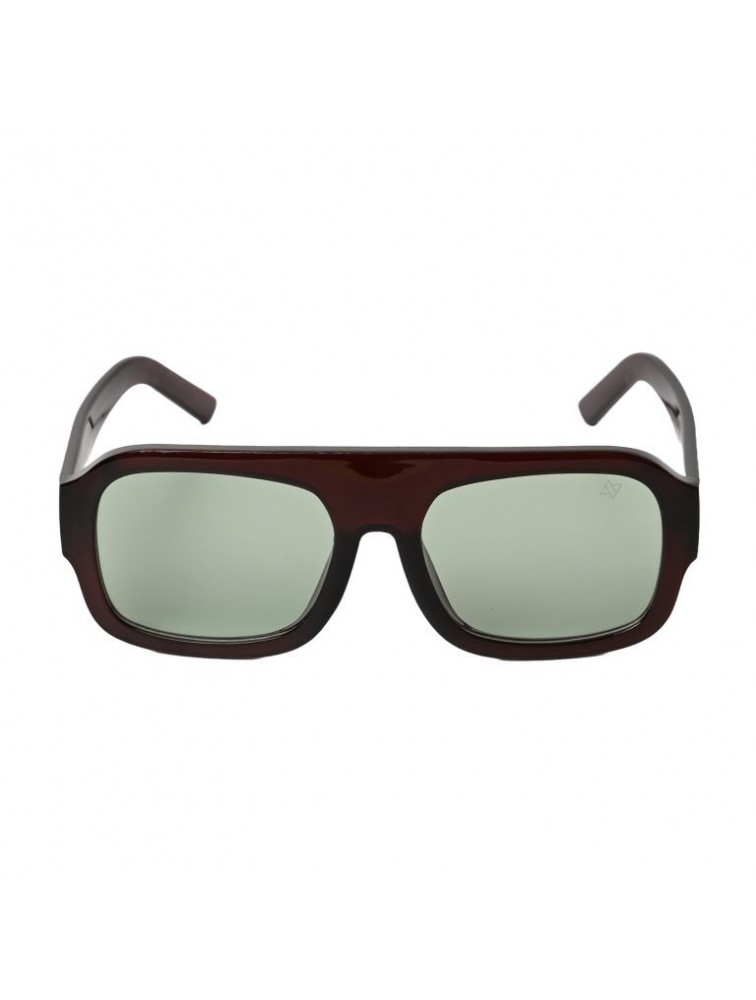 A\V SUNGLASSES Mila Μπορντώ Γυαλιά Ηλίου με πράσινους φακούς