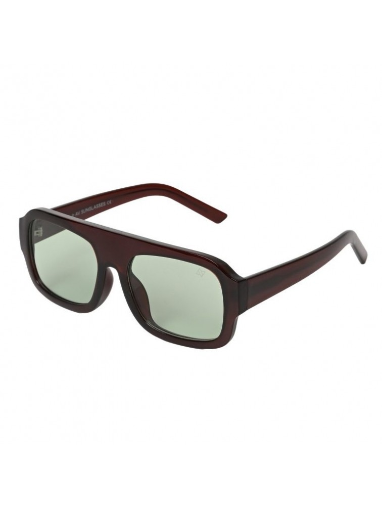 A\V SUNGLASSES Mila Μπορντώ Γυαλιά Ηλίου με πράσινους φακούς