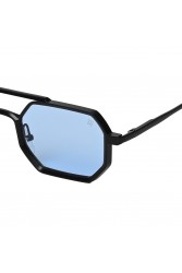 A\V SUNGLASSES Moda Matt Black/ Blue Μαύρα/Μπλε Γυαλιά Ηλίου