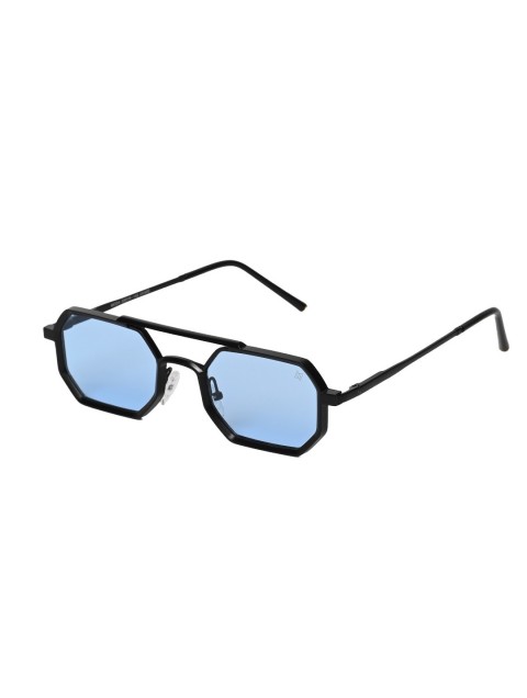 A\V SUNGLASSES Moda Matt Black/ Blue Μαύρα/Μπλε Γυαλιά Ηλίου A\V SUNGLASSES Moda Matt Black/ Blue Μαύρα/Μπλε Γυαλιά Ηλίου