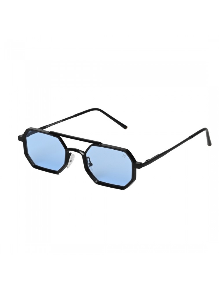 A\V SUNGLASSES Moda Matt Black/ Blue Μαύρα/Μπλε Γυαλιά Ηλίου