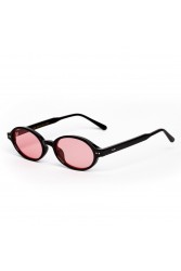 AV SUNGLASSES Odie Black Pink Black Sunglasses with Pink Lenses