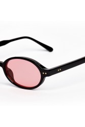 AV SUNGLASSES Odie Black Pink Black Sunglasses with Pink Lenses