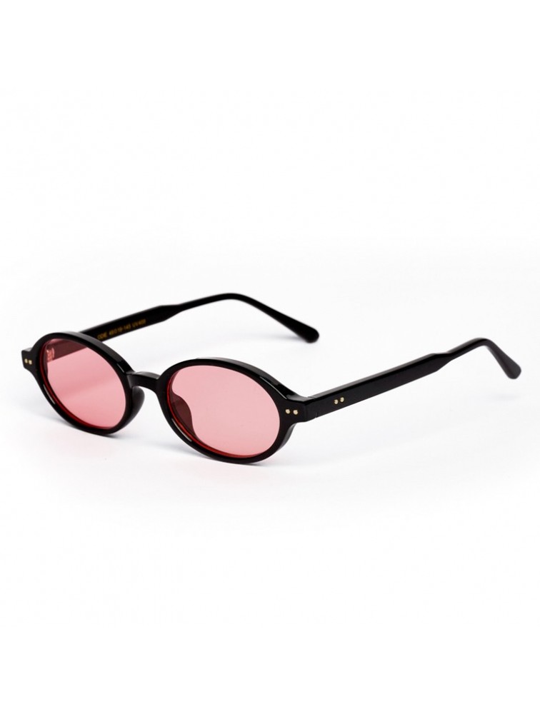 AV SUNGLASSES Odie Black Pink Black Sunglasses with Pink Lenses