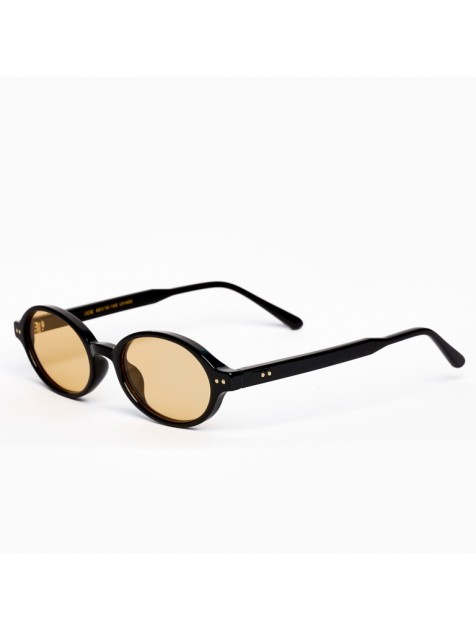 A\V SUNGLASSES Odie Μαύρα Γυαλιά Ηλίου με πορτοκαλί φακούς 
