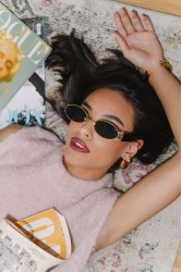 A\V SUNGLASSES Paloma Μαύρα Γυαλιά Ηλίου