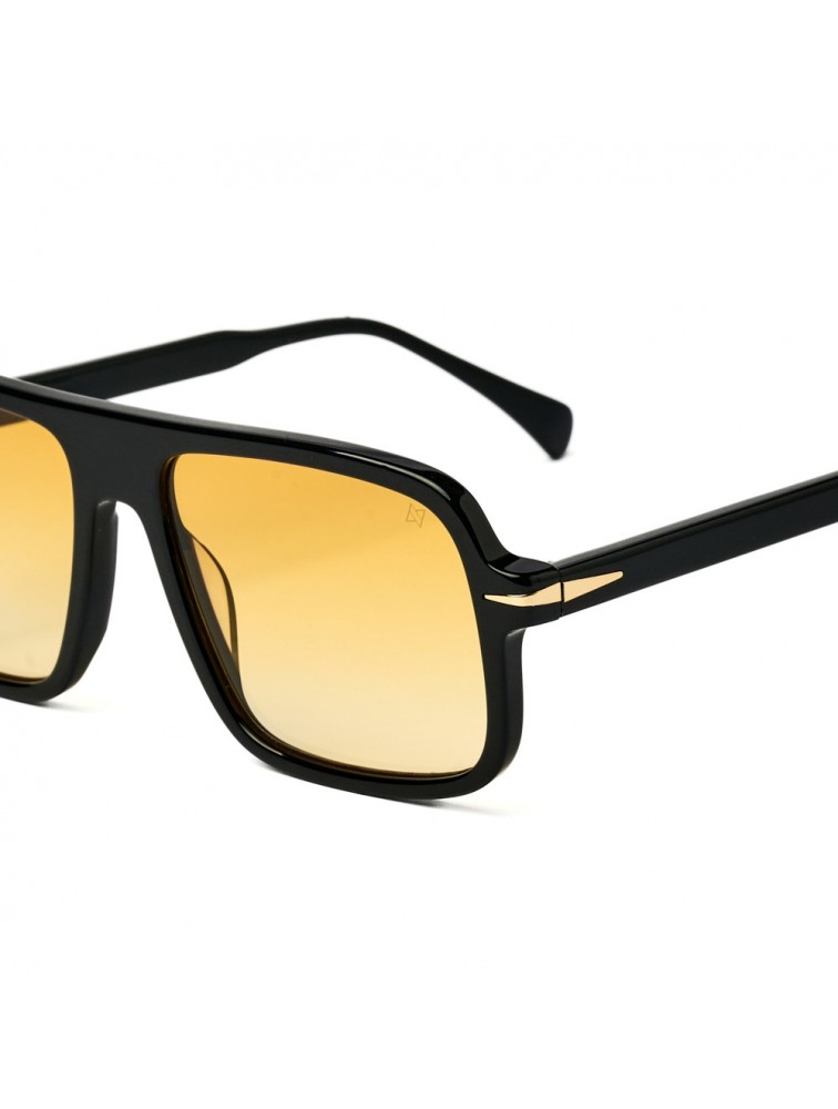 AV SUNGLASSES Solaris Black Μαύρα Γυαλιά Ηλίου με Κίτρινους Φακούς