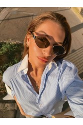A\V SUNGLASSES Susan Χρυσά Μεταλλικά Γυαλιά Ηλίου