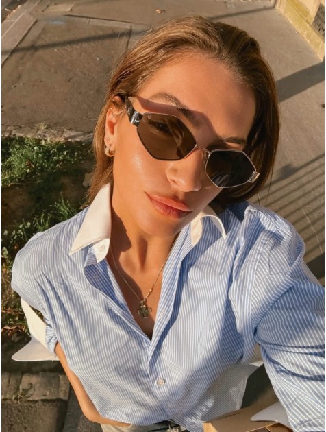 A\V SUNGLASSES Susan Χρυσά Μεταλλικά Γυαλιά Ηλίου