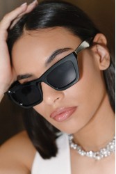 A\V SUNGLASSES Valeria Μαύρα Γυαλιά Ηλίου