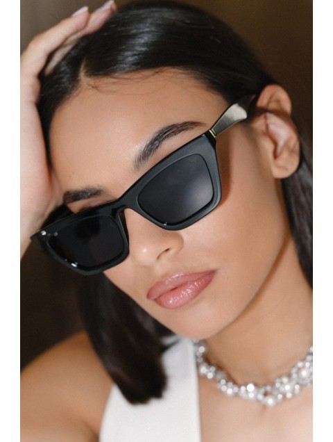 A\V SUNGLASSES Valeria Μαύρα Γυαλιά Ηλίου