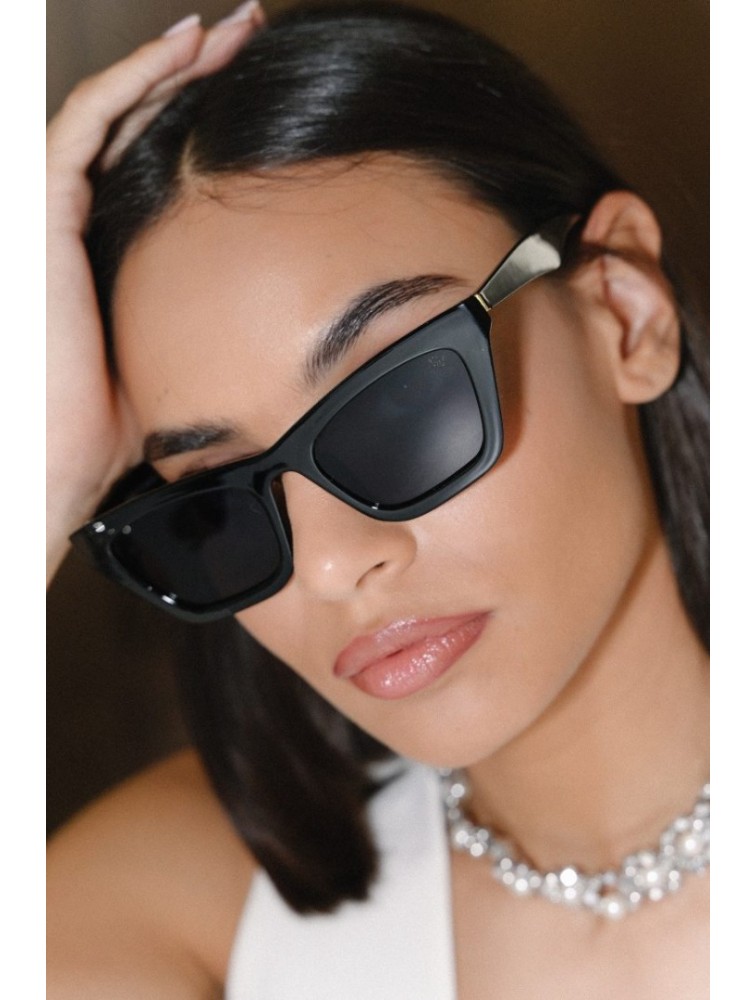 A\V SUNGLASSES Valeria Μαύρα Γυαλιά Ηλίου