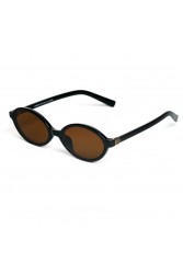 A\V SUNGLASSES Cassia Black Μαύρα γυαλιά ηλίου με καφέ φακούς