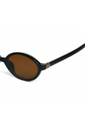 A\V SUNGLASSES Cassia Black Μαύρα γυαλιά ηλίου με καφέ φακούς