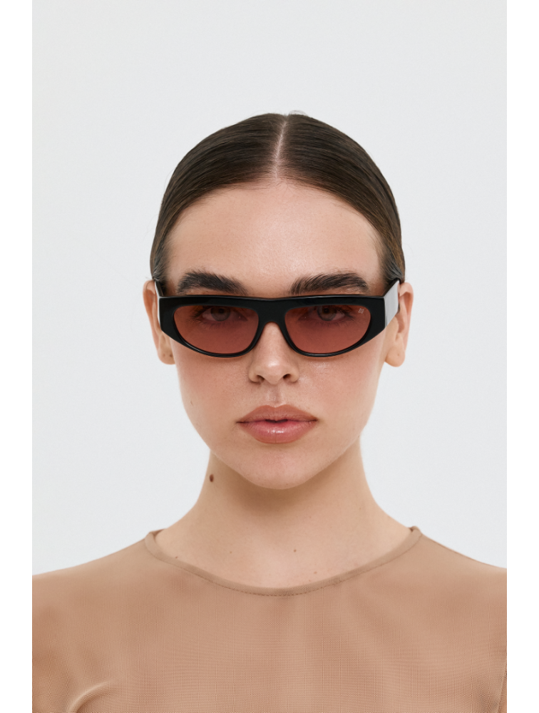 AV SUNGLASSES Juno Black Pink Μαύρα Γυαλιά Ηλίου με Ροζ Φακούς