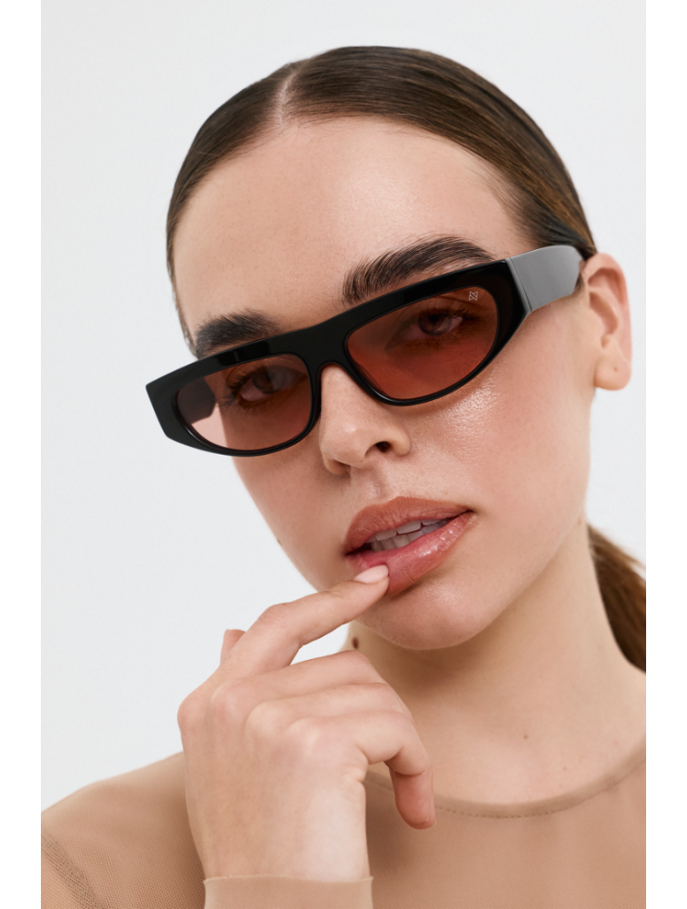 AV SUNGLASSES Juno Black Pink Μαύρα Γυαλιά Ηλίου με Ροζ Φακούς