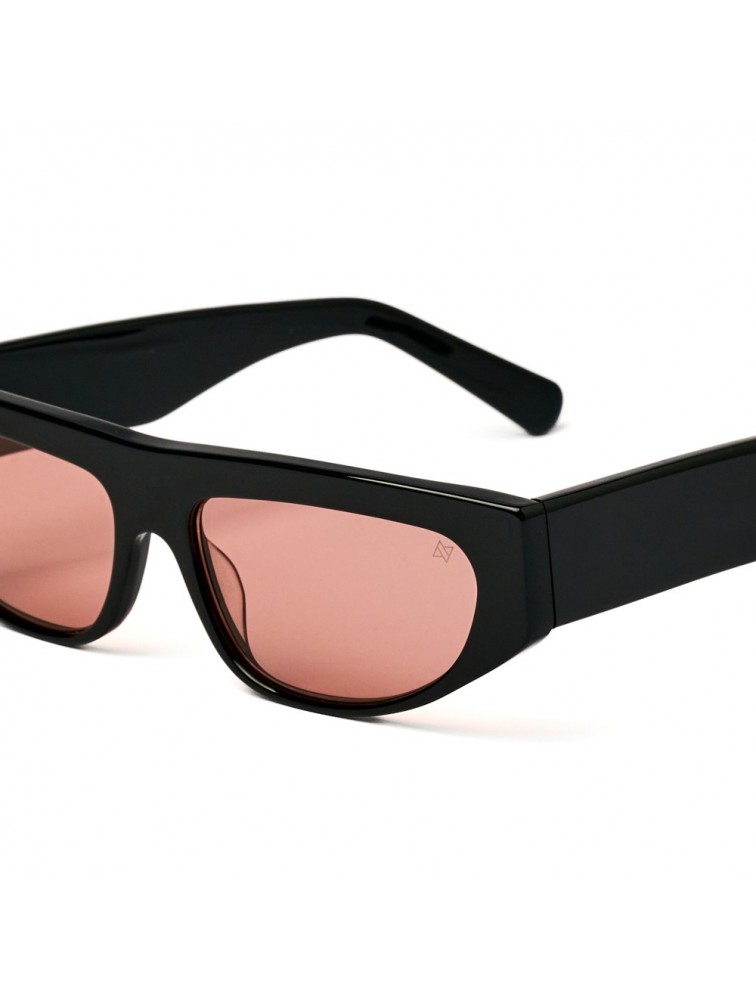 AV SUNGLASSES Juno Black Pink Μαύρα Γυαλιά Ηλίου με Ροζ Φακούς