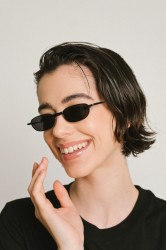 A\V SUNGLASSES Megan Black Μαύρα Γυαλιά Ηλίου