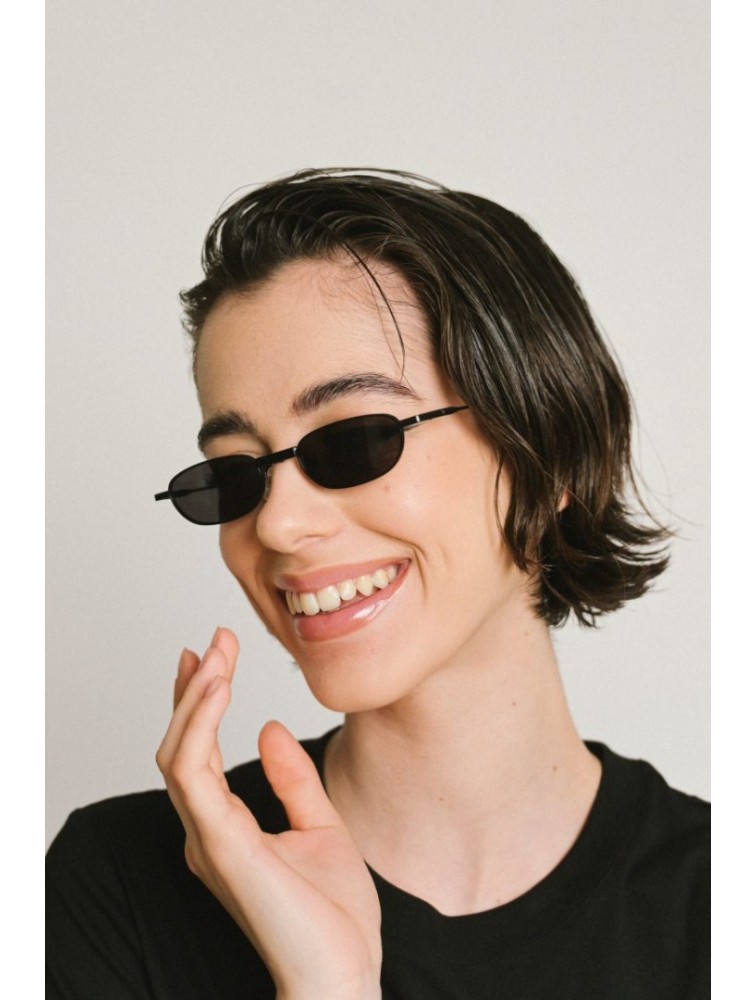 A\V SUNGLASSES Megan Black Μαύρα Γυαλιά Ηλίου