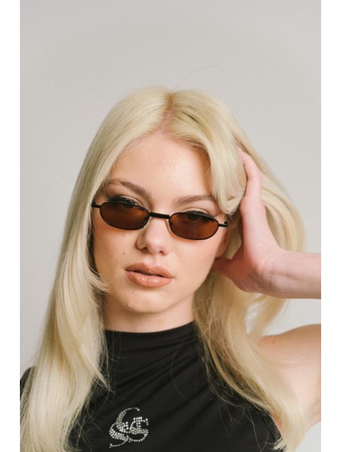 A\V SUNGLASSES Megan Brown Καφέ Γυαλιά Ηλίου