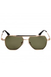 AV SUNGLASSES JETT Black/Gold Χρυσά Μεταλλικά Γυαλιά Ηλίου με Μαύρους Φακούς