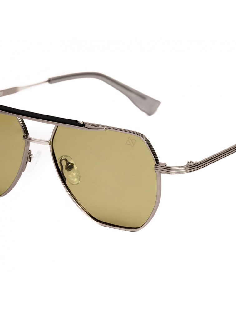 AV SUNGLASSES JETT Olive Μεταλλικά Γυαλιά Ηλίου με Πράσινους Φακούς