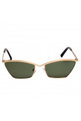 AV SUNGLASSES Luxa Χρυσά Μεταλλικά Γυαλιά Ηλίου με Πράσινους Φακούς