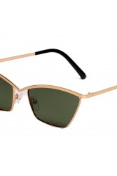 AV SUNGLASSES Luxa Χρυσά Μεταλλικά Γυαλιά Ηλίου με Πράσινους Φακούς