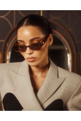 AV SUNGLASSES Noemie Brown Καφέ Ταρταρούγα Γυαλιά Ηλίου με Πράσινο Φακό