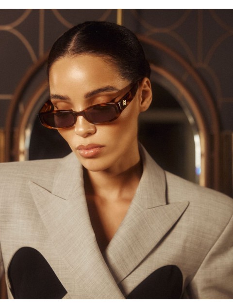 AV SUNGLASSES Noemie Brown Καφέ Ταρταρούγα Γυαλιά Ηλίου με Πράσινο Φακό