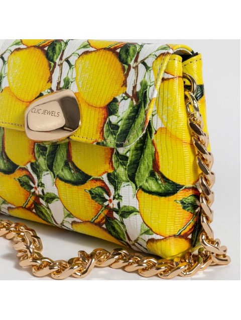 CLIC JEWELS MAYA MINIBAG (lemons print genuine leather) 