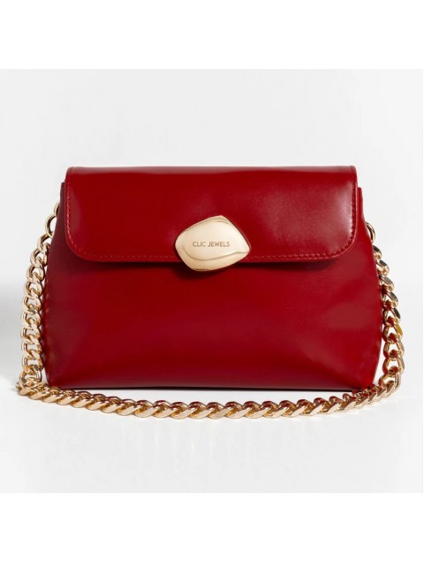 CLIC JEWELS DONNA MEDIUM (red smooth genuine leather)