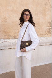 CLIC JEWELS Donna Medium Brown Snakeprint Genuine Leather Καφέ Φίδι Δερμάτινη Τσάντα
