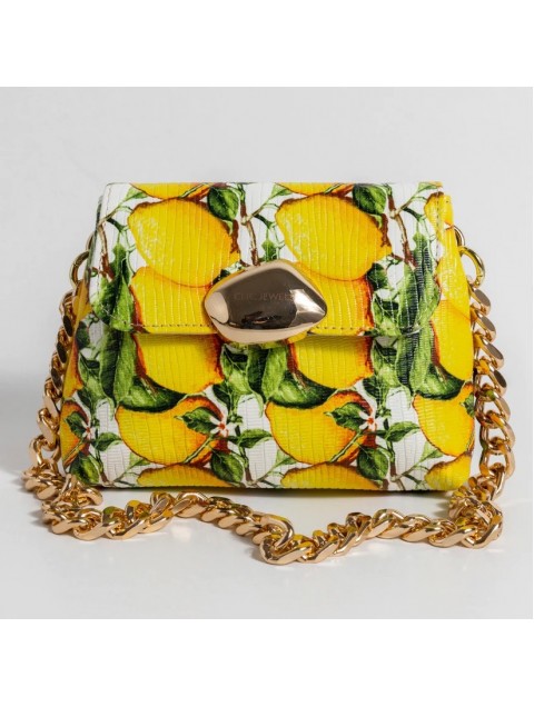 CLIC JEWELS MAYA MINIBAG (lemons print genuine leather) 