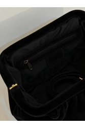 CLIC JEWELS Puff Clutch Mini Velvet Μαύρο Βελούδινο Κλατς