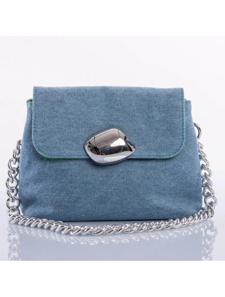 CLIC JEWELS MAYA MINIBAG (light blue denim) Τζιν τσάντα ώμου
