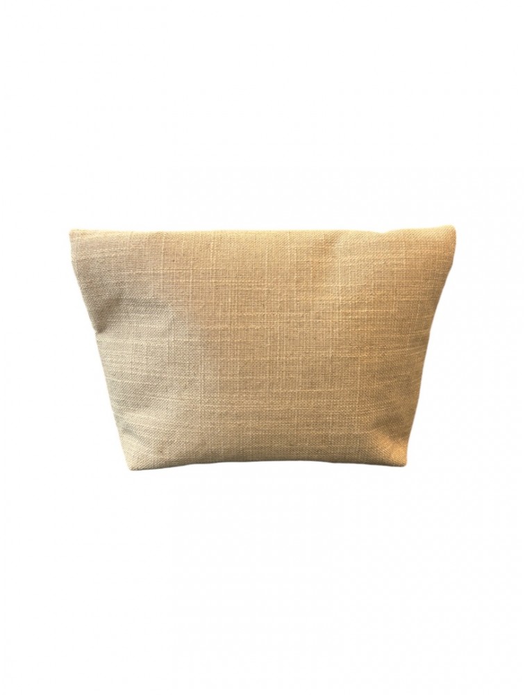 CLIC JEWELS LUNCHBAG (linen) Λινή γυναικεία τσάντα ώμου σε φυσικό χρώμα