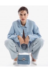 CLIC JEWELS MAYA MINIBAG (light blue denim) Τζιν τσάντα ώμου