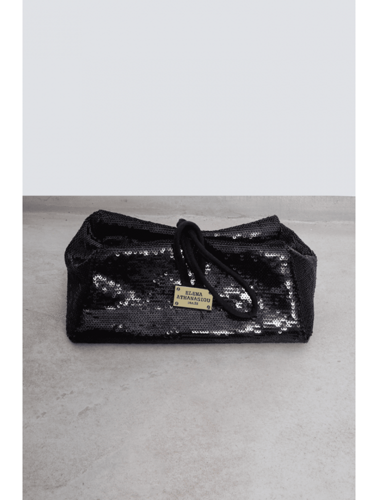 ELENA ATHANASIOU Rock Glam Lunchbag Black Μαύρο τσαντάκι