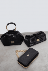 ELENA ATHANASIOU Rock Glam Bracelet Black Μαύρο τσαντάκι