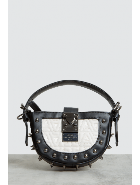 ELENA ATHANASIOU Rebel Moon Mini Bag EA White Λευκή γυναικεία τσάντα χειρός 
