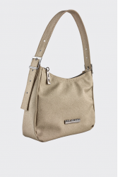 ELENA ATHANASIOU Disco Vintage Baguette Platinum Χρυσή Γυναικεία Τσάντα Χειρός