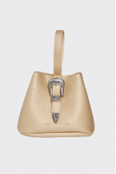 ELENA ATHANASIOU Belt Up Tiny Bag Gold