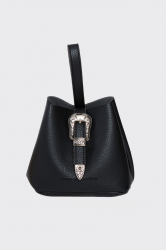 ELENA ATHANASIOU Belt Up Tiny Bag Black Μαύρο τσαντάκι