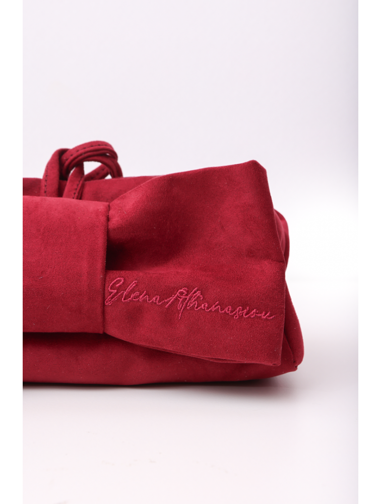 ELENA ATHANASIOU Bon Bon Lunchbag Burgundy Μπορντώ γυναικείο τσαντάκι χειρός