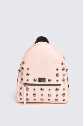 ELENA ATHANASIOU Croco Backpack Small Pink Ροζ Σακίδιο Πλάτης
